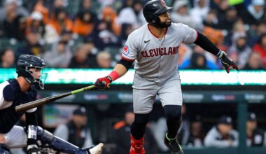 Minnesota Twins pitcher Joe Ryan throws to the Cleveland Guardians during the fourth inning of a baseball game that was suspended Monday because of rain and resumed, Wednesday, May 21, 2025, in Minneapolis.