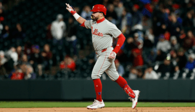 Kyle Schwarber hits 300th home run in style as his mammoth blast helps Phillies move back atop NL East