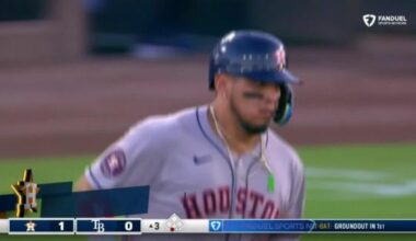 Taylor Walls hits sacrifice fly in 9th as Rays rally to beat Astros 3-2