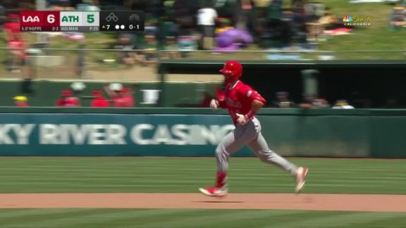 Ward hits another grand slam as Angels rally past sinking A's 10-5 for 7th straight win