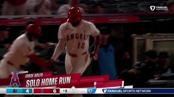Ward's 15th homer helps power Angels to 8th straight win, 7-4 over Marlins