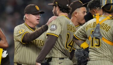 Yankees beat Padres in 10 innings; Dylan Cease departs game with cramp – San Diego Union-Tribune