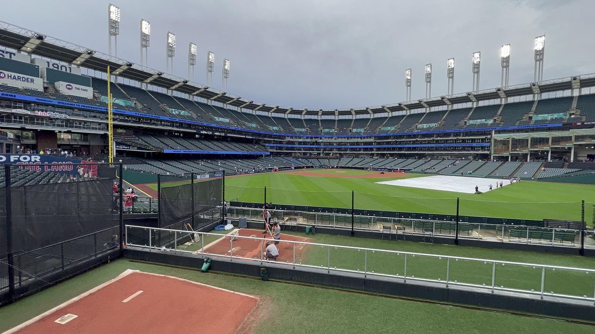 Overlooking the bullpens. Progressive Field. August 24, 2023.