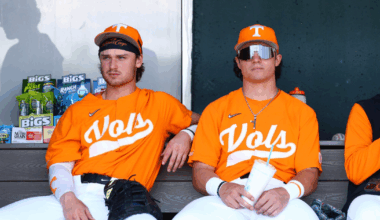 Liam Doyle and Cannon Peebles. Credit: UT Athletics