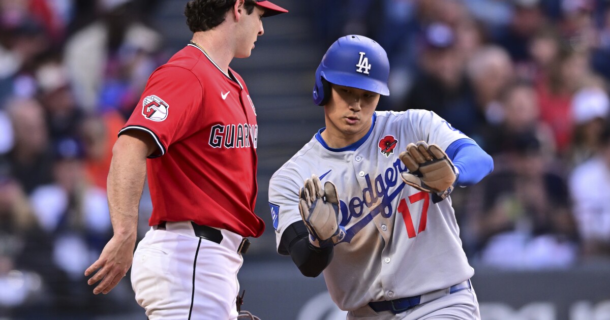 Guardians host the Dodgers on home losing streak