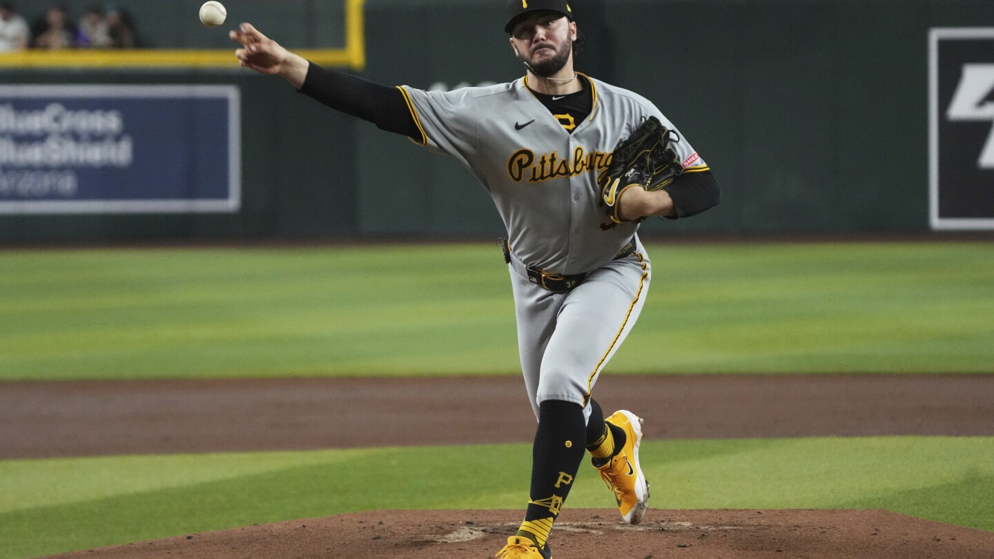 Skenes dominates into 7th inning and Pirates rout Diamondbacks 10-1 for 2nd road series win