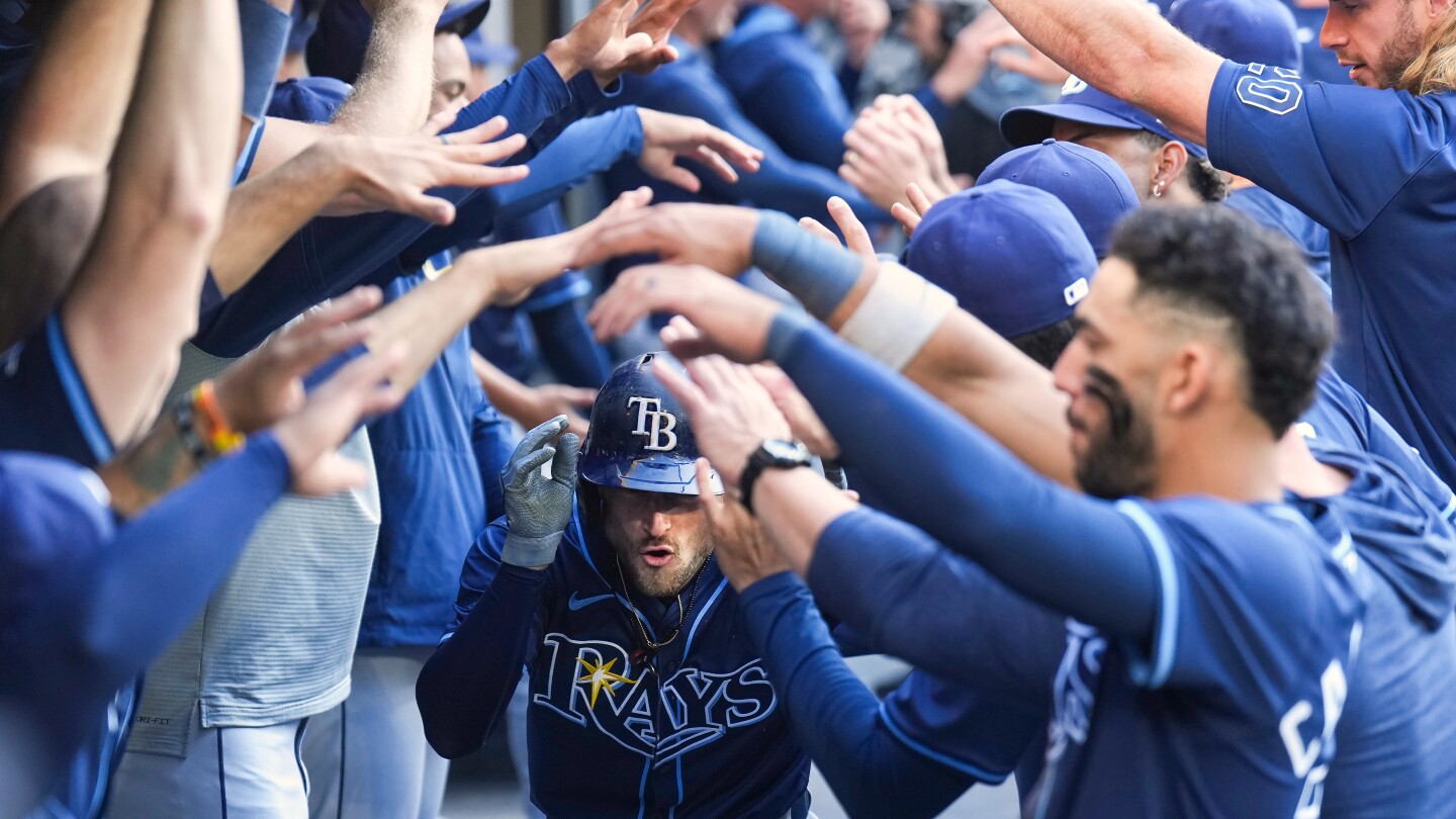 Josh Lowe homers in 1st game back since opening day and helps Rays beat Blue Jays 8-3