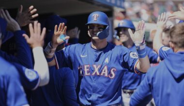 Josh Jung plays against brother and homers for mom on Mother's Day