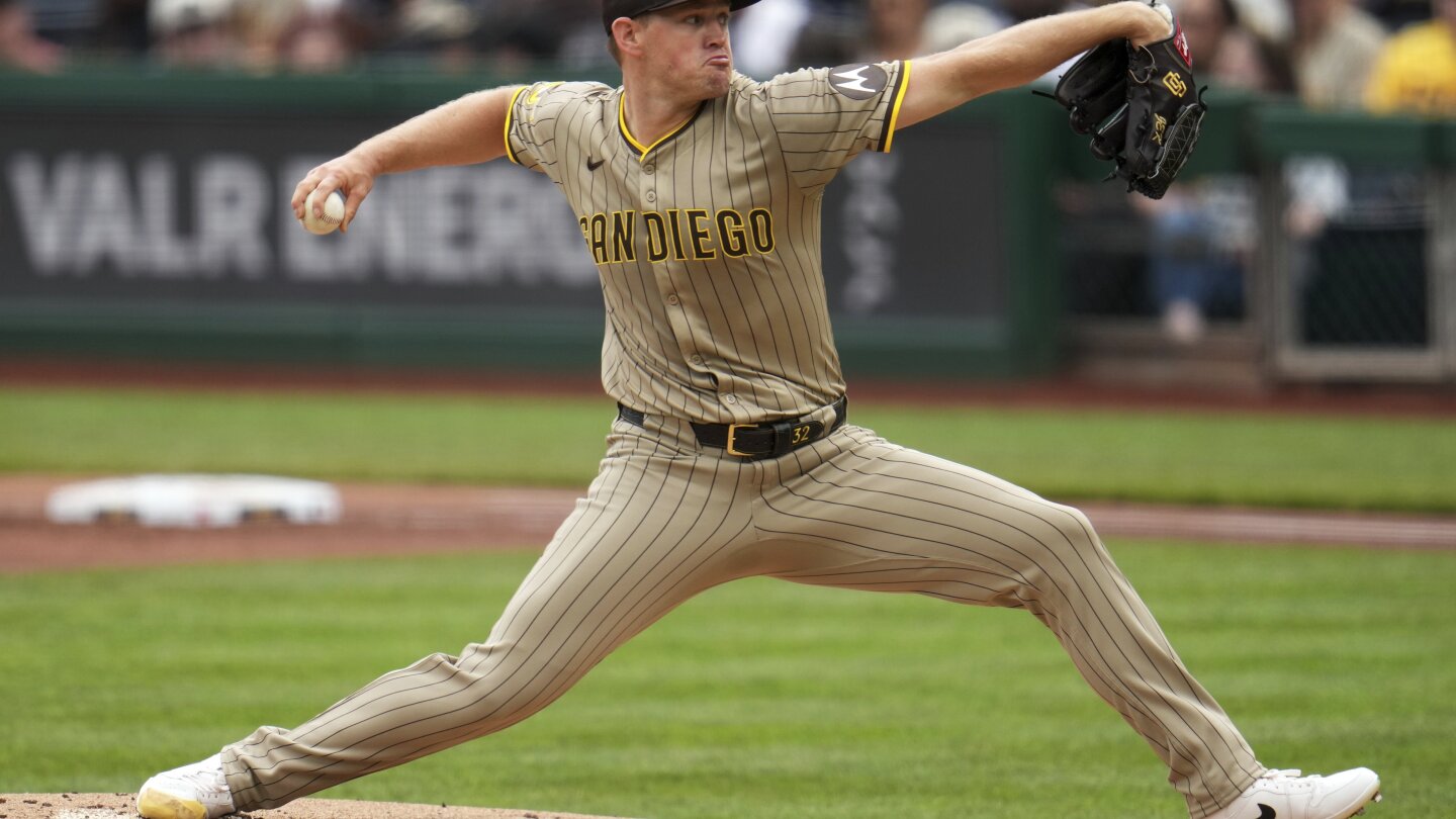 Stephen Kolek pitches into the 6th in first MLB start as Padres blank Pirates for 5th straight win