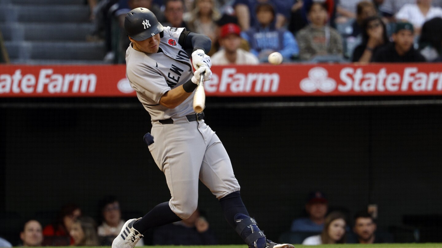 Volpe's 3-run double and Yarbrough's solid start propel surging Yankees to 5-1 win over Angels
