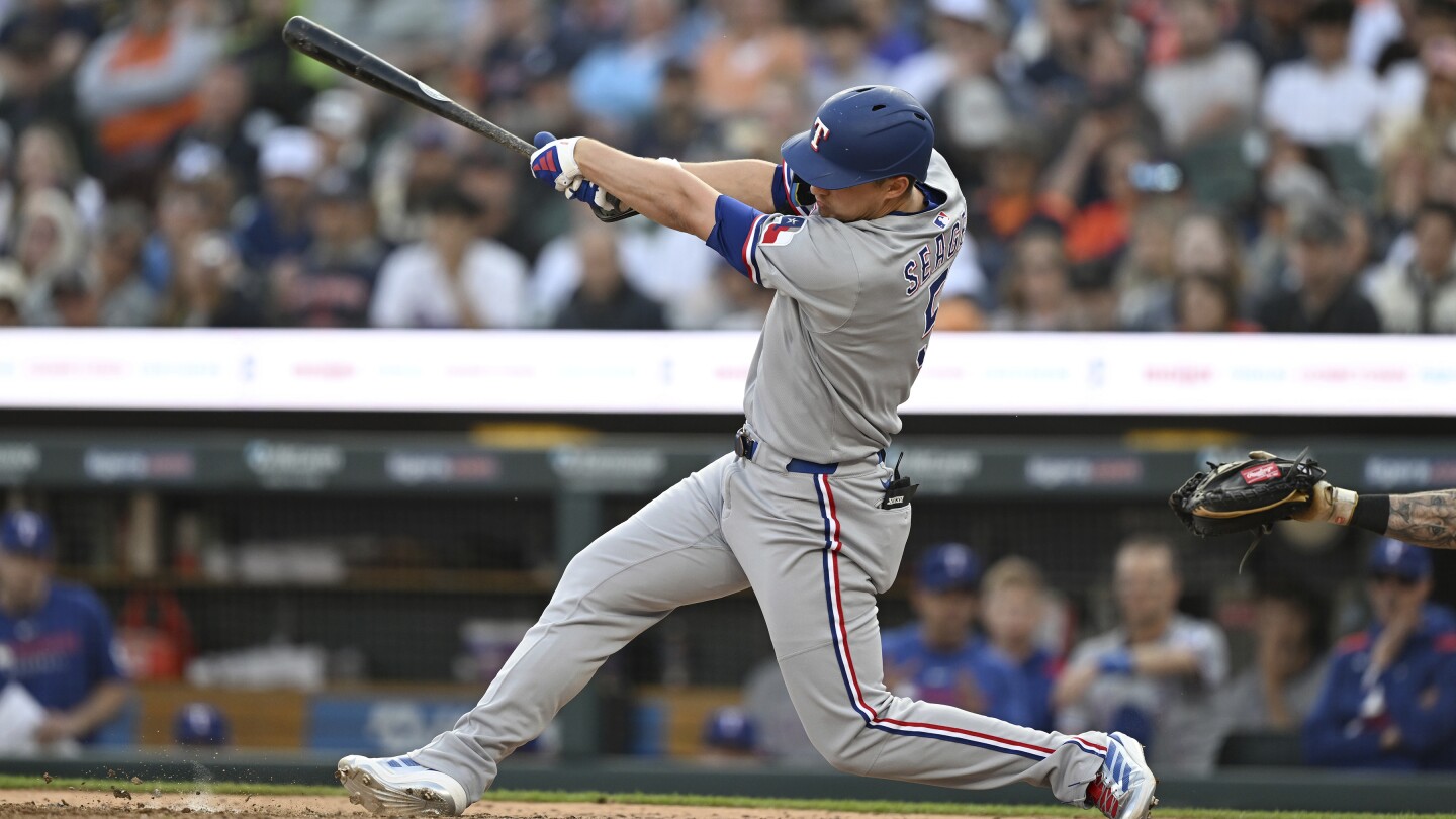 Corey Seager, Jacob deGrom lead the Rangers past the Tigers, 10-3