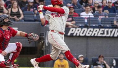 Schwarber's 45-game on-base streak for Phillies is longest in the majors since 2023