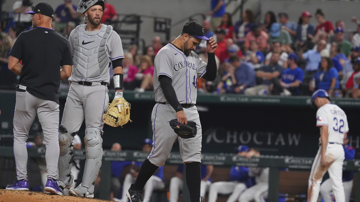 Rockies fall 8-3 to Rangers and become 1st team to start season 7-36 in modern era