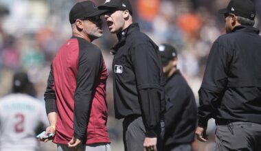 Diamondbacks manager Lovullo gets tossed, then ejects entire umpiring crew in game vs Giants