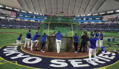 Smoking areas in clubhouse, no pitch clock: MLB players get a little taste of baseball in Japan