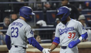 Dodgers overcome bullpen woes and rain to beat Mets in 13 innings
