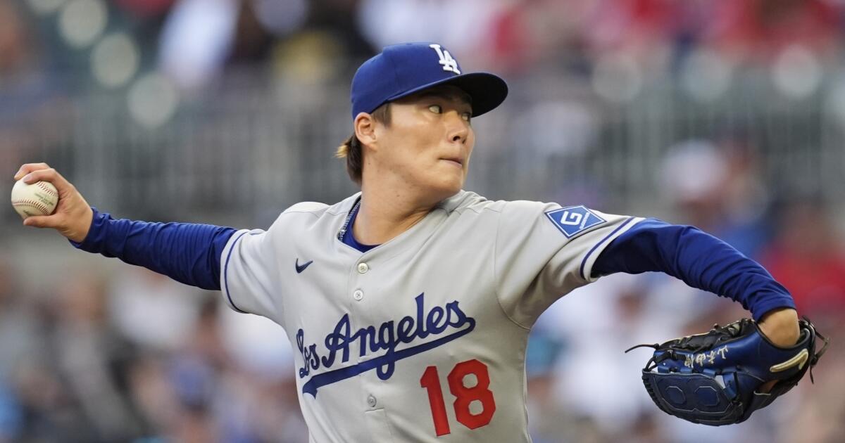 Yoshinobu Yamamoto stellar once again for Dodgers in win over Braves