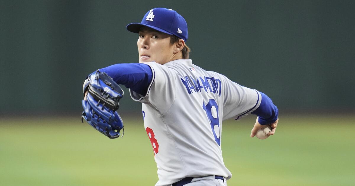 Yoshinobu Yamamoto gives up grand slam in Dodgers' loss to Arizona