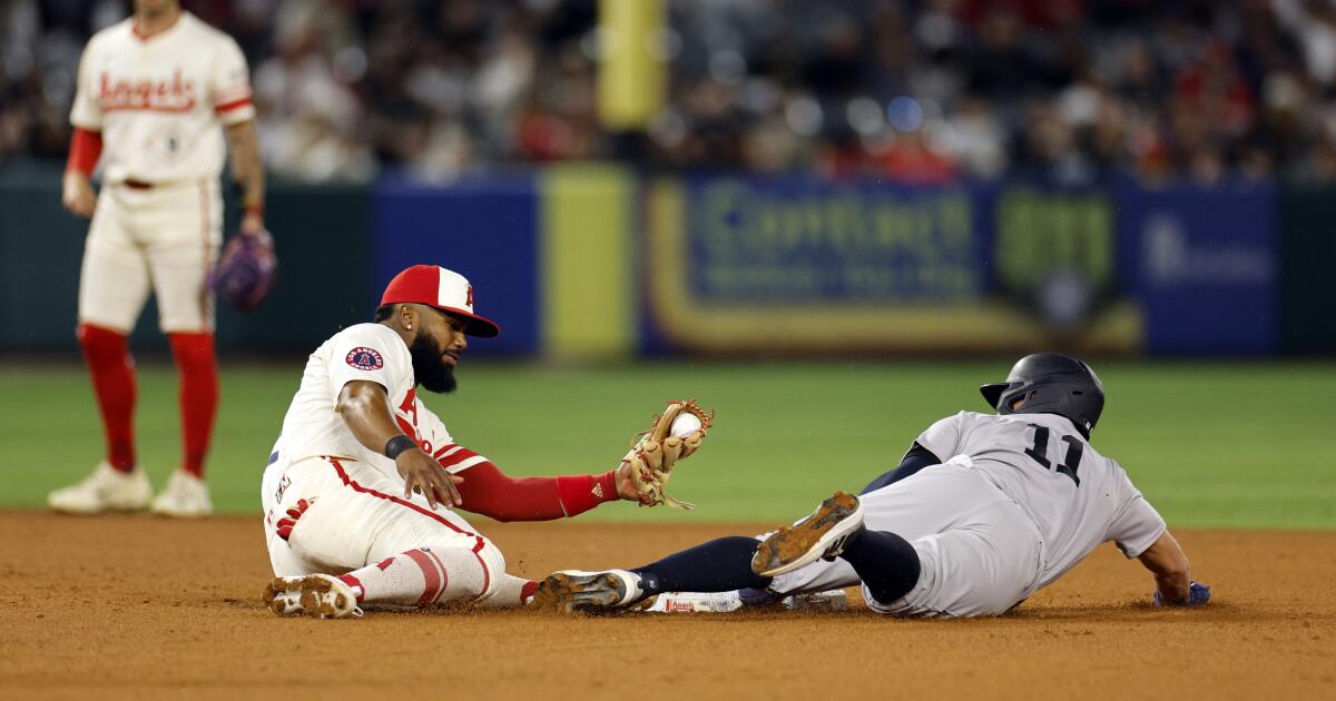 Ninth-inning rally falls just short as Angels lose to Yankees