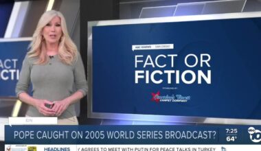 Pope caught on 2005 World Series broadcast?