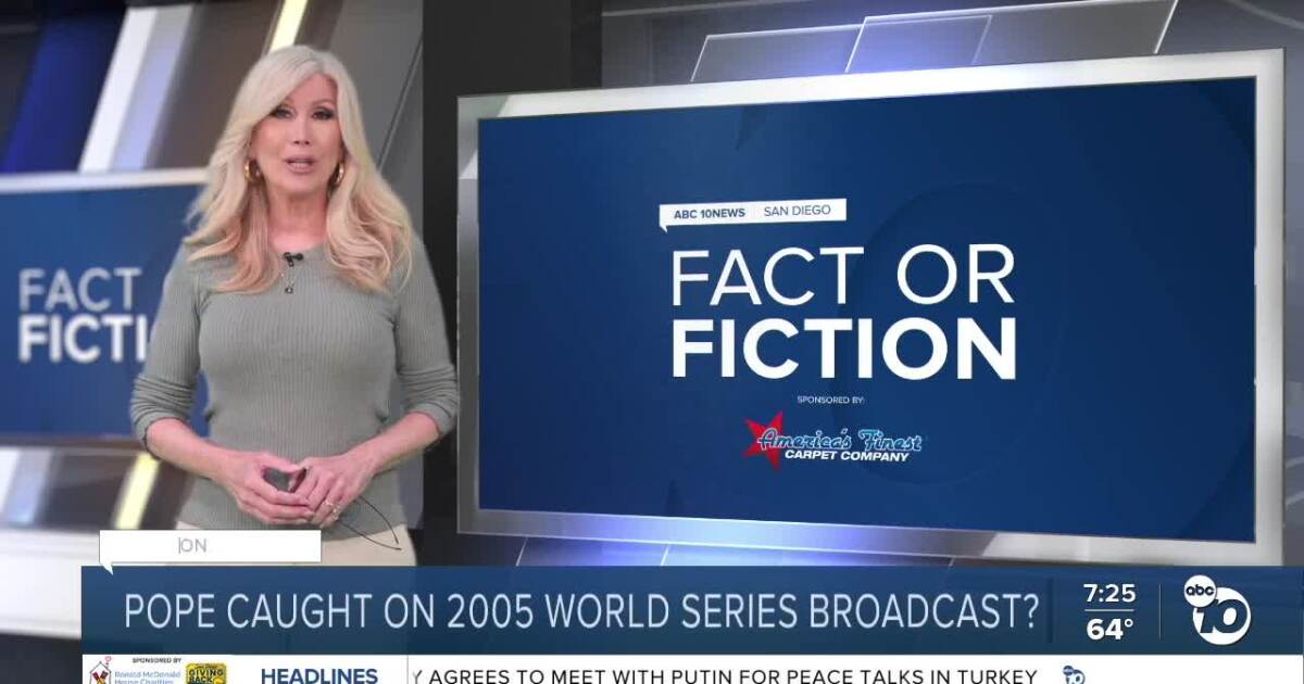 Pope caught on 2005 World Series broadcast?