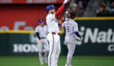 Rangers 8, Rockies 3: 13 Colorado strikeouts vs. 11 Ranger hits, 7 Texas walks tell the tale