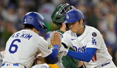 Dodgers score: 5 home runs, season high in runs beat Athletics, 16-2
