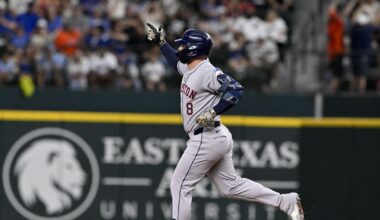 Lineup Steps Up In The Seventh, Astros Win 6-3 Over Rangers