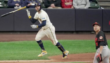 Brewers drop series finale to Orioles, 8-4, in extra innings
