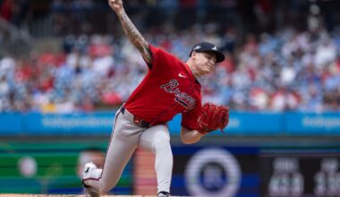 AJ Smith-Shawver exits today’s game in third inning with leg injury