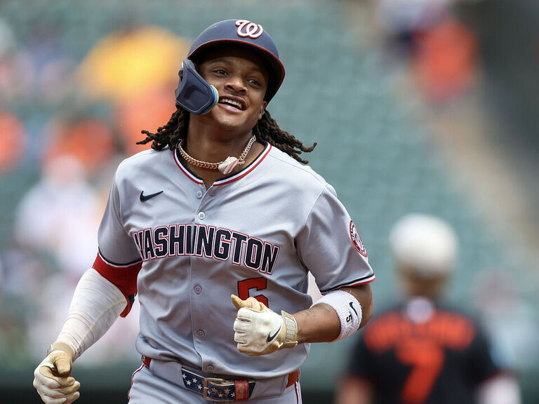 Abrams hits 2 HRs as Nationals rout Orioles to complete sweep