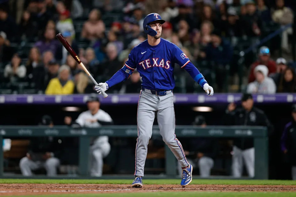 Texas Rangers outfielder Evan Carter (32)Isaiah J. Downing-Imagn Images