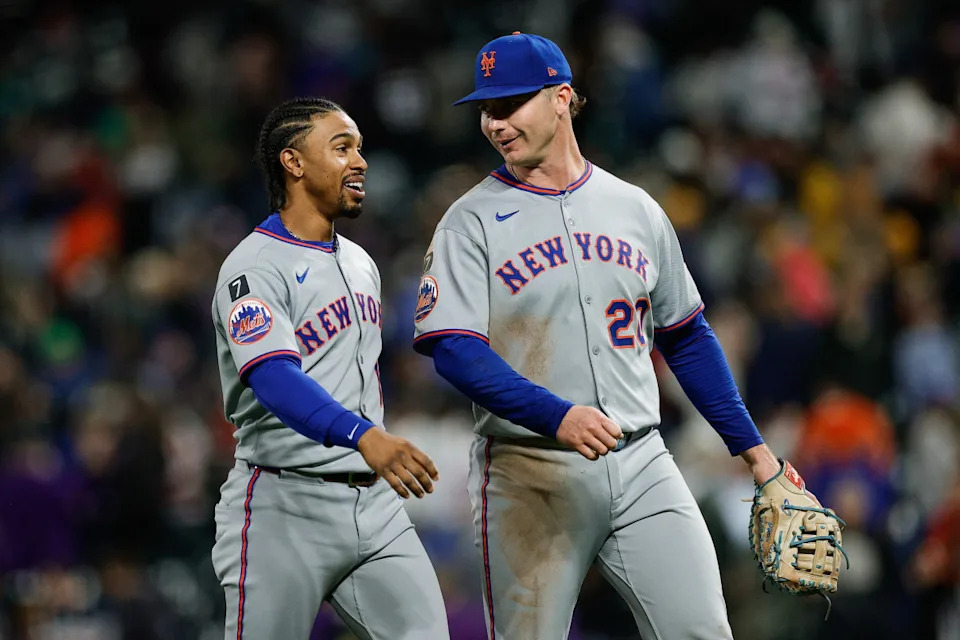 New York Mets shortstop Francisco Lindor (12) and first baseman Pete Alonso (20)© Isaiah J&period; Downing-Imagn Images
