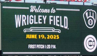 Cubs vs. Brewers Thursday 6/19 game threads