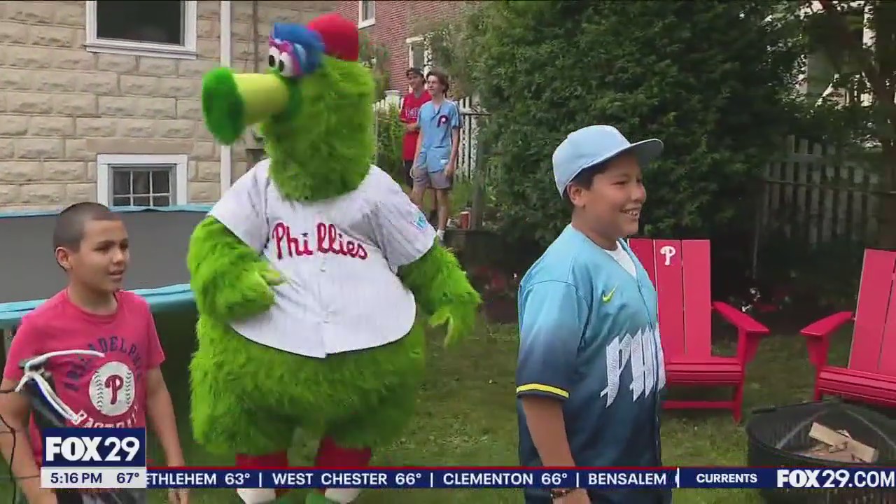 Phillies give Delco family surprise backyard transformation