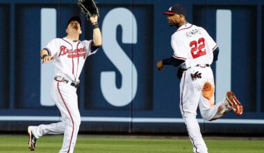 This Day in Braves History: Jason Heyward and Nate McLouth collide in the outfield in 2-1 loss against the D-backs