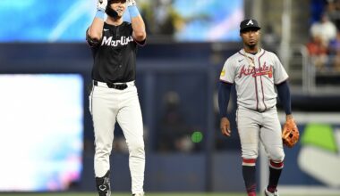 Marlins build early lead vs. Braves, win series opener in Miami