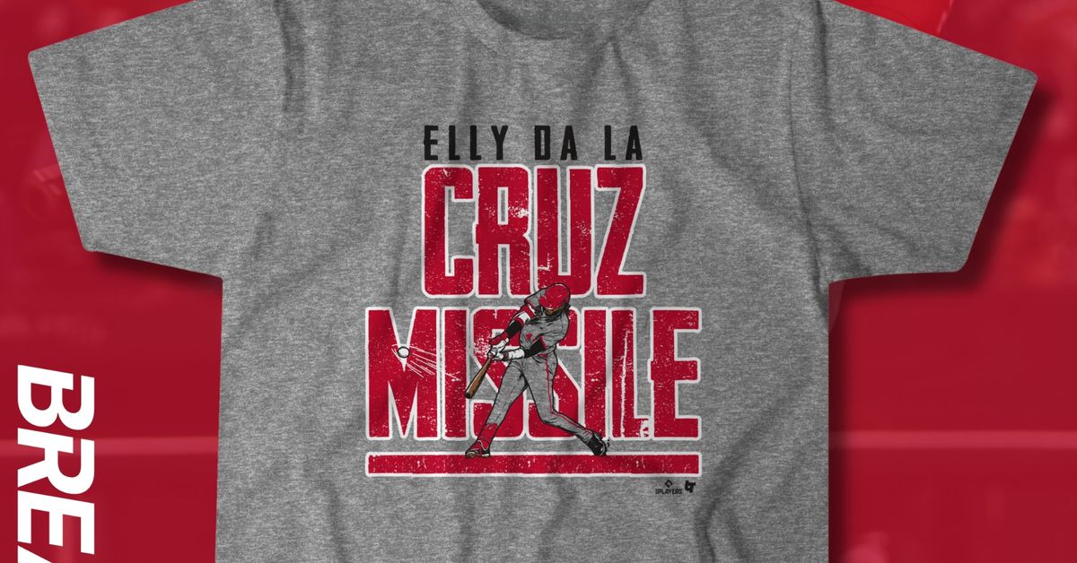 New Elly De La Cruz shirt just dropped from our friends at BreakingT!