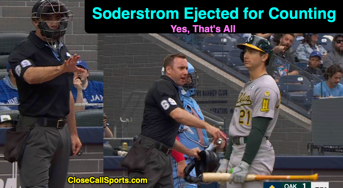 MLB Ejection 057 - Tom Hanahan (1; Tyler Soderstrom)