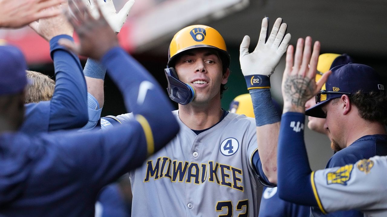 Bruised hand? No problem as NL Player of the Week Christian Yelich and Brewers continue momentum