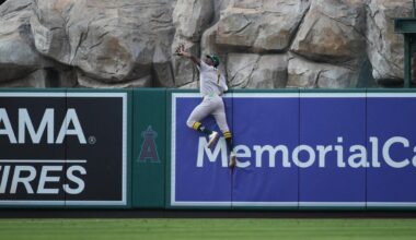 WATCH: Athletics defensive wizard Denzel Clarke robs surefire home run in catch of the year candidate