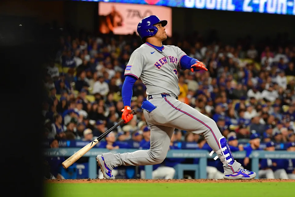 New York Mets outfielder Juan Soto (26).Gary A. Vasquez-Imagn Images