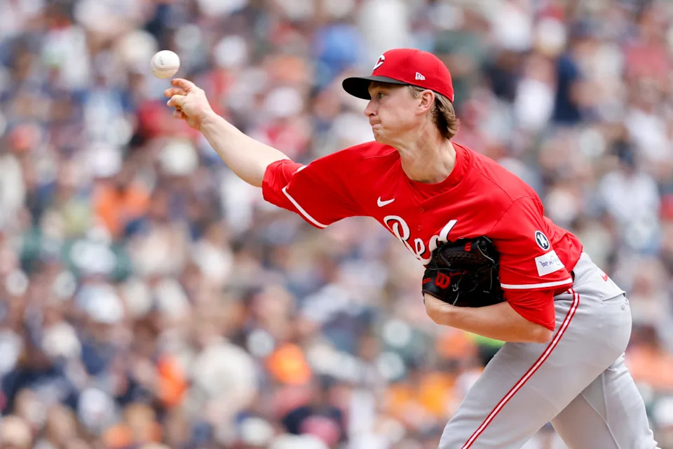 Brady Singer got the win in the Reds' 11-1 victory  over the Detroit Tigers Saturday, June 14, allowing one run in six innings.