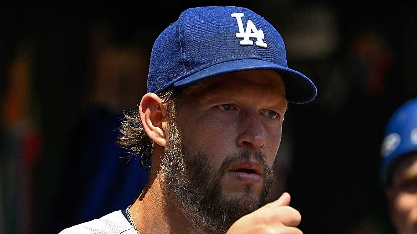 Clayton Kershaw #22 of the Los Angeles Dodgers.