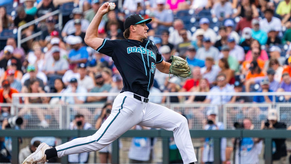 Coastal Carolina pitching staff leading College World Series run