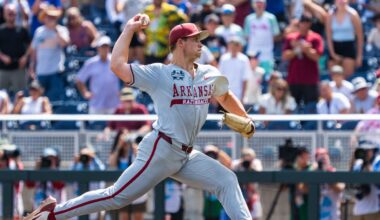Arkansas' Gage Wood throws no-hitter in College World Series