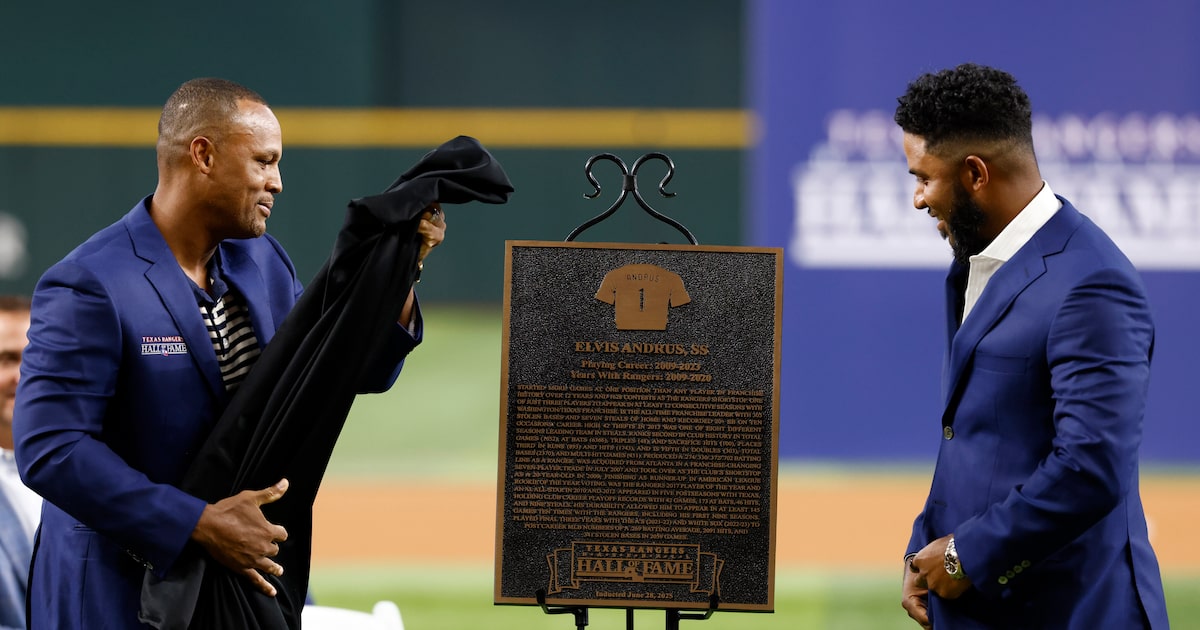 What’s on Elvis Andrus’ Texas Rangers Hall of Fame plaque? See full list of honors