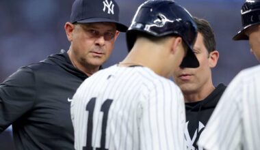 Yankees shortstop Volpe ‘expects to be in there’ Saturday vs. Red Sox after getting hit in elbow