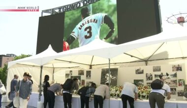 Thousands of fans pay respects for late Japan pro baseball legend Nagashima