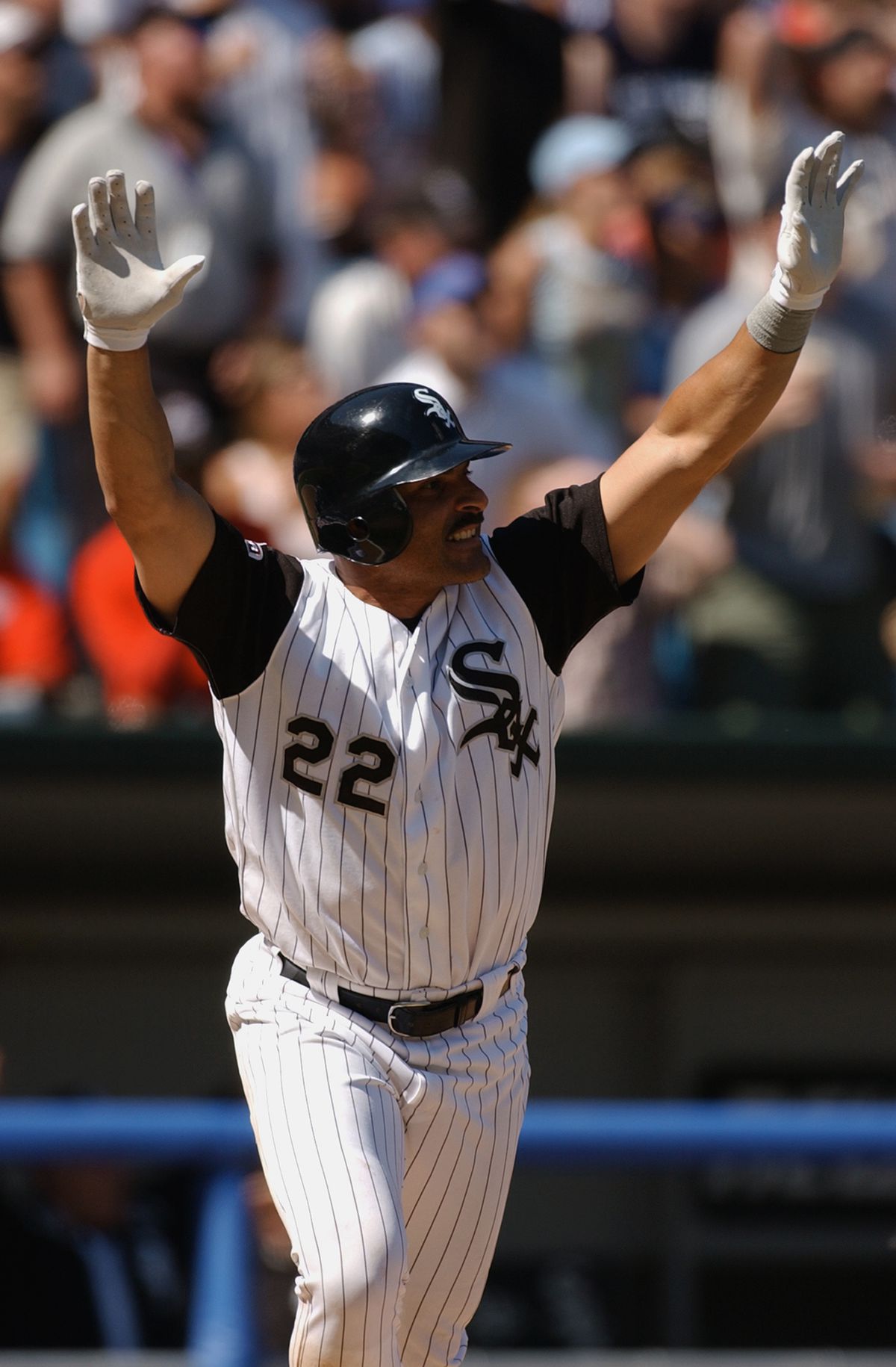 Valentin celebrates winning home run